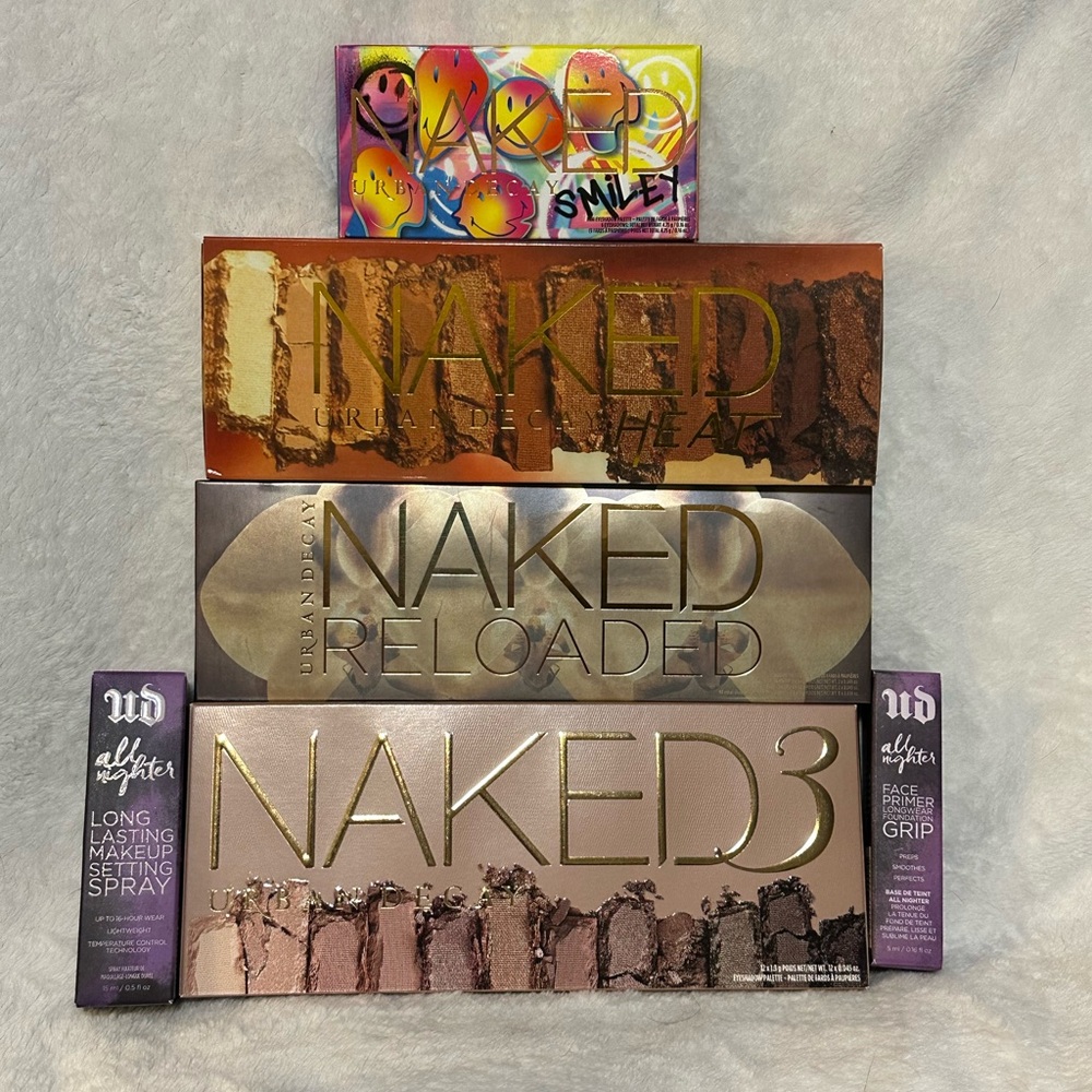 Urban Decay Naked Reloaded Naked3 Naked Smiley Naked Heat Eyeshadow Palettes
